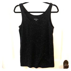 Merona - Black with White Marled Tank Top.